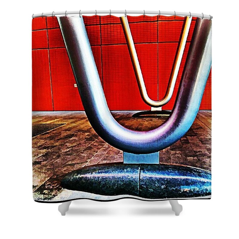 Colors Shower Curtain featuring the photograph Bend It by Hans Fotoboek