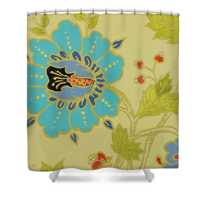 Berry Shower Curtain featuring the digital art Berry Cherry IIi by Lanie Loreth