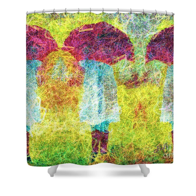 Best Friends Shower Curtain featuring the photograph Best Friends by Claire Bull