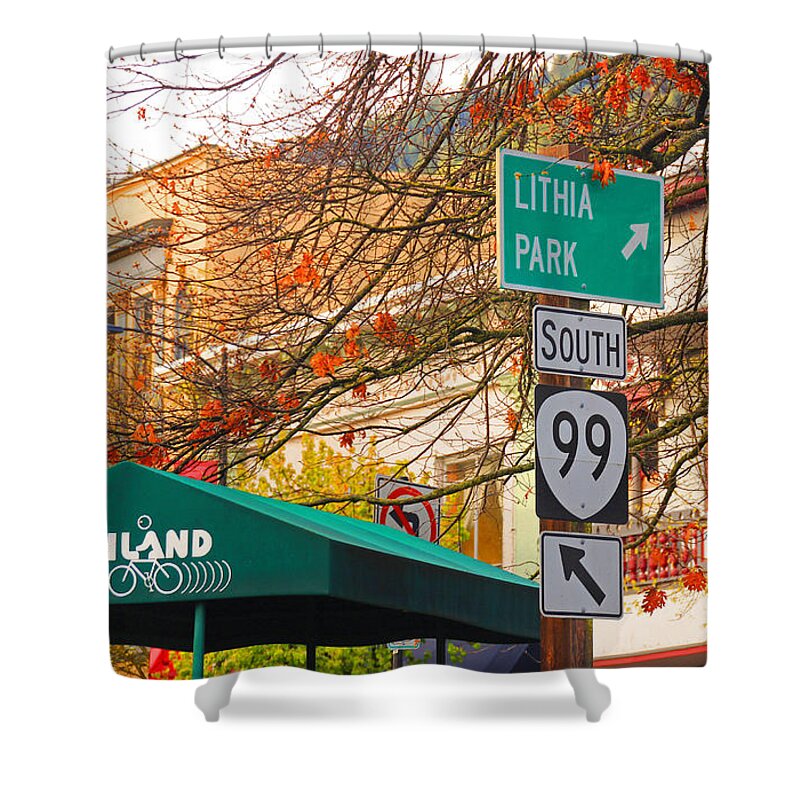 Ashland Shower Curtain featuring the photograph Best Little Town in Oregon by Kris Hiemstra