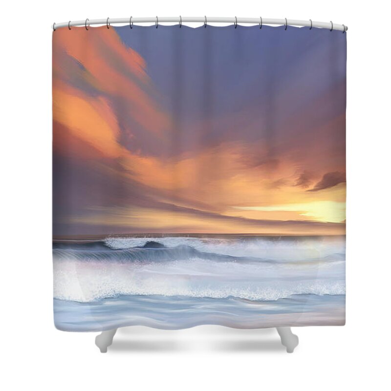 Anthony Fishburne Shower Curtain featuring the digital art Best of days by Anthony Fishburne