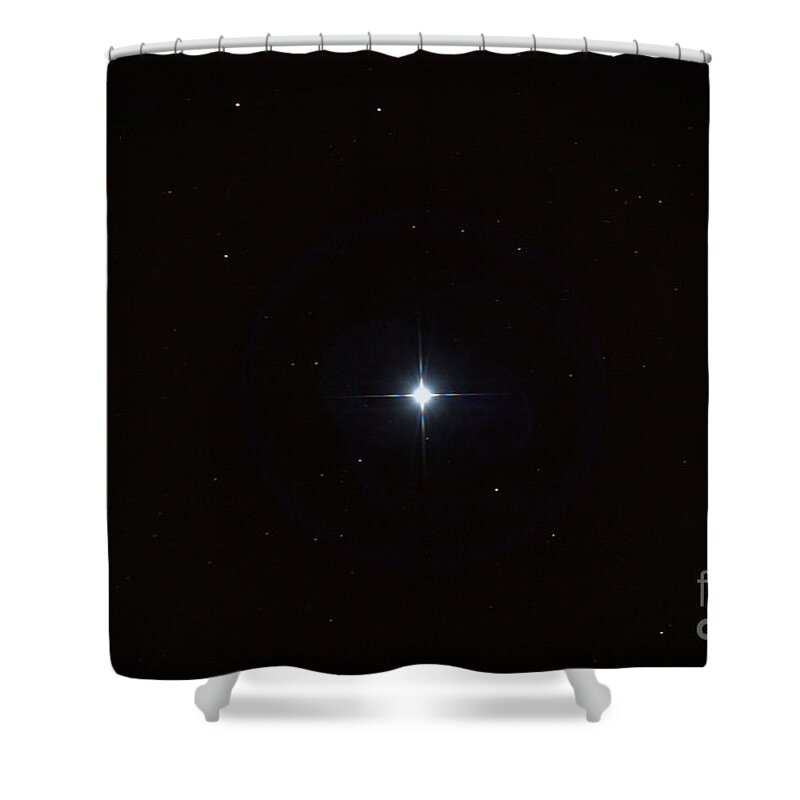 Bright Stars Shower Curtain featuring the photograph Beta Orionis by John Chumack