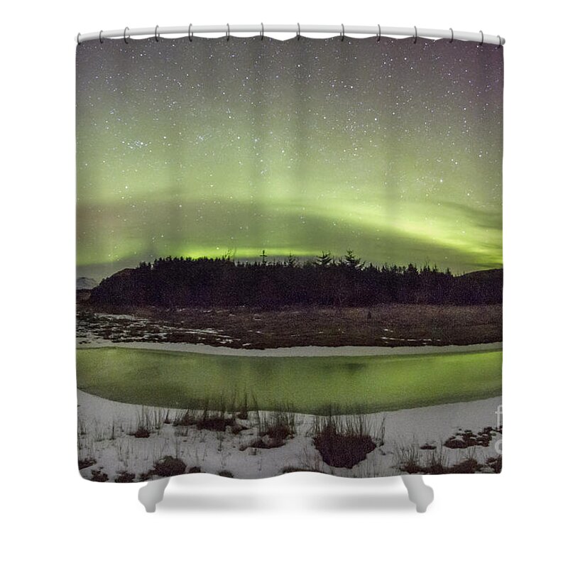 Night Shower Curtain featuring the photograph Beyond The Cosmic Horizon by Evelina Kremsdorf
