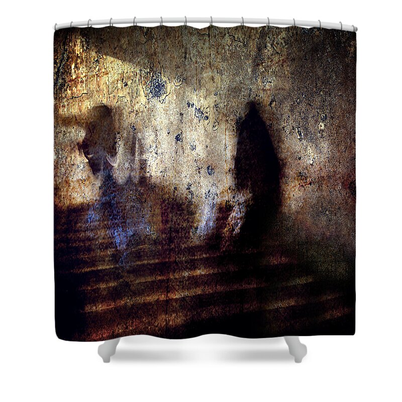 Abstract Shower Curtain featuring the photograph Beyond Two Souls by Stelios Kleanthous