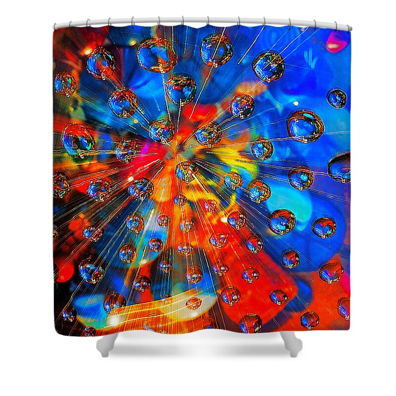 Zoom Shower Curtain featuring the photograph Big Bang by Rick Mosher