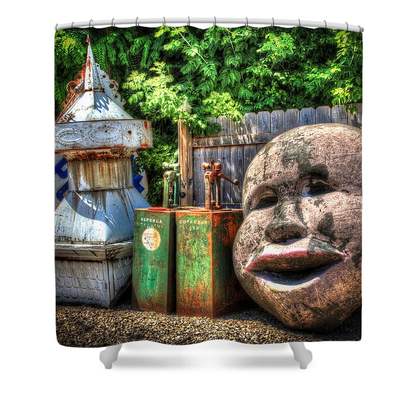 Antiques Shower Curtain featuring the photograph Big Face by Ray Congrove