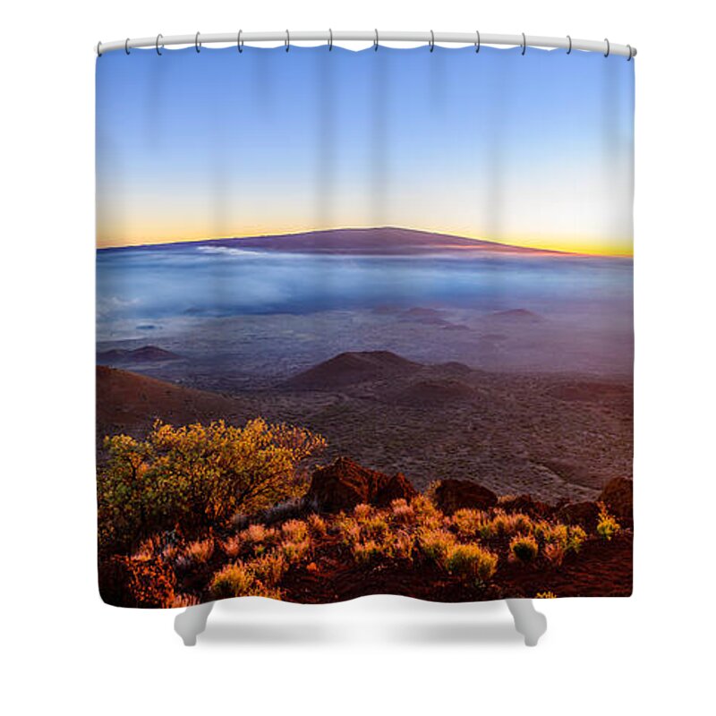 Big Island Shower Curtain featuring the photograph Big Island Sunset 1 by Jason Chu