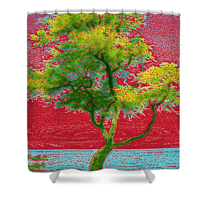 Landscape Shower Curtain featuring the photograph Big Island Tree by Andre Aleksis