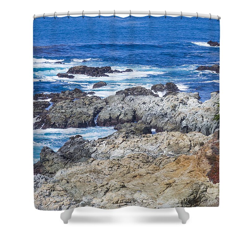 Big Sur Coastline Shower Curtain featuring the photograph Big Sur Coastline by Priya Ghose