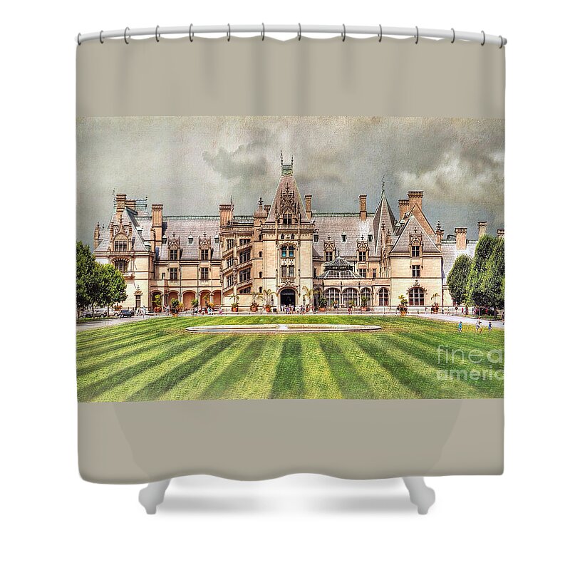 The Biltmore House Shower Curtain featuring the photograph Biltmore House by Savannah Gibbs