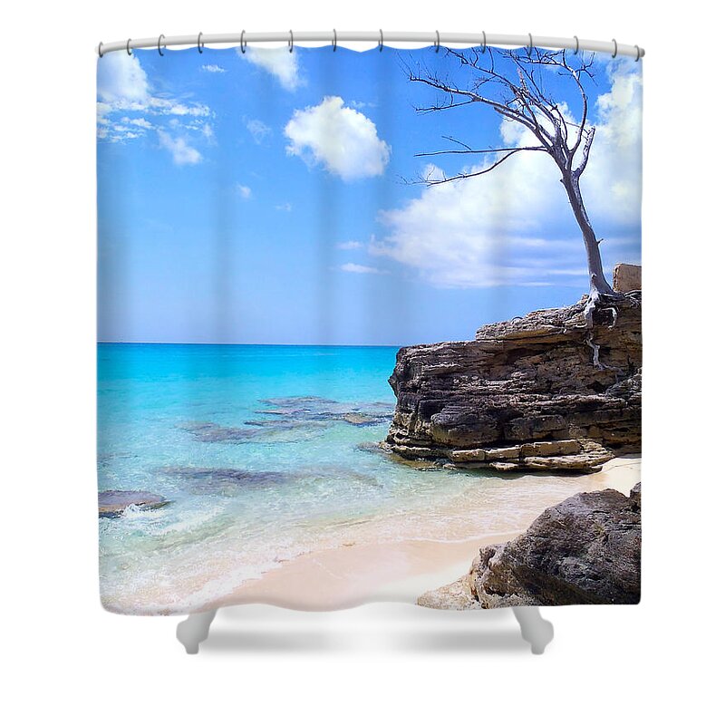 Bimini Shower Curtain featuring the photograph Bimini Beach by Carey Chen