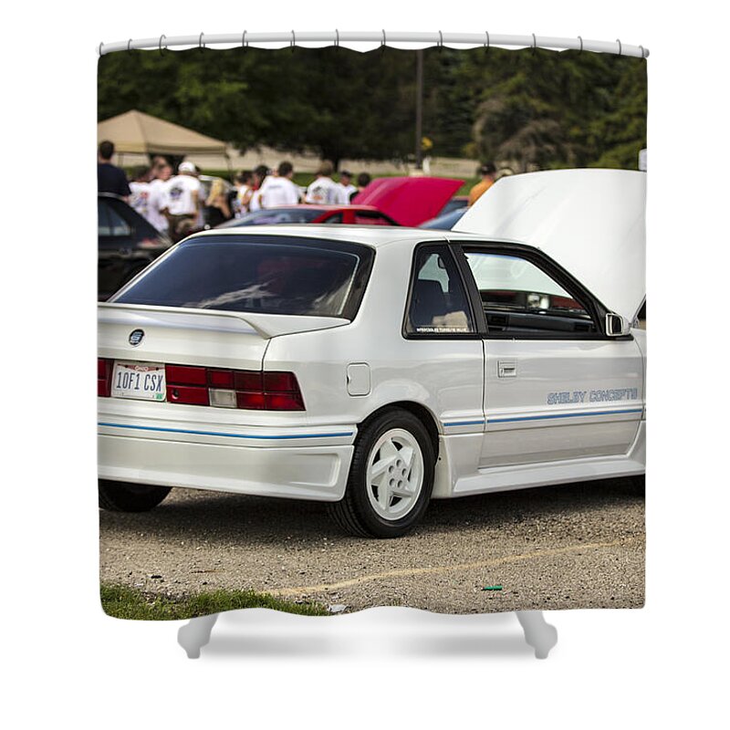 Dodge Shower Curtain featuring the photograph Birthday Car 06 by Josh Bryant