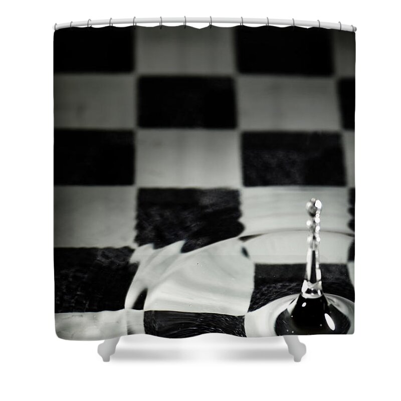 Chess Shower Curtain featuring the digital art Bishop by Nathan Wright