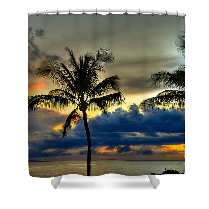 Black Rock Shower Curtain featuring the photograph Black Rock Ka'anapali by Kelly Wade