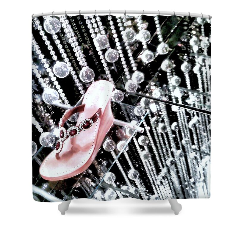 Black And White Shower Curtain featuring the photograph Bling by Robert McCubbin