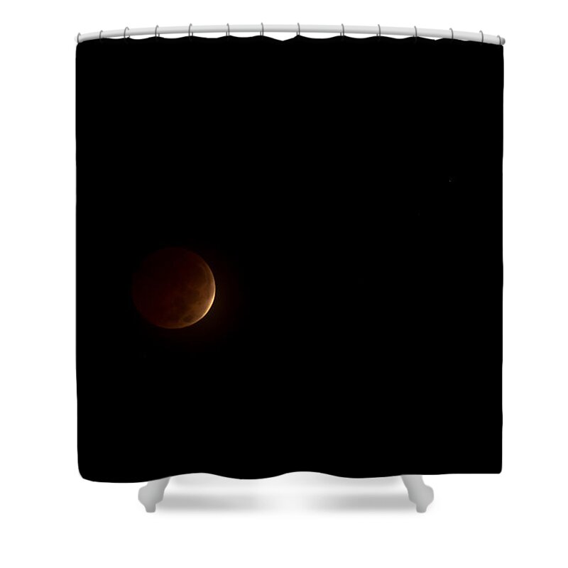 Moon Shower Curtain featuring the photograph Blood Moon by Paul Rebmann