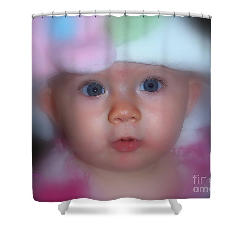Blue Eyes Shower Curtain featuring the photograph Blue Eyes by Patrick Witz
