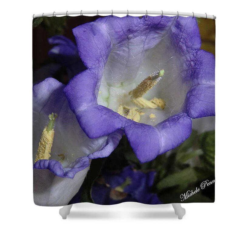Blue Shower Curtain featuring the photograph Blue Persuasion by Michele Penn