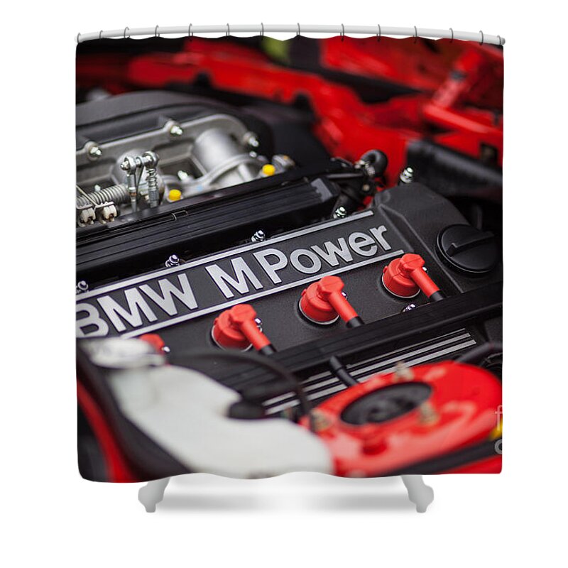 Bmw Shower Curtain featuring the photograph BMW M Power by Mike Reid