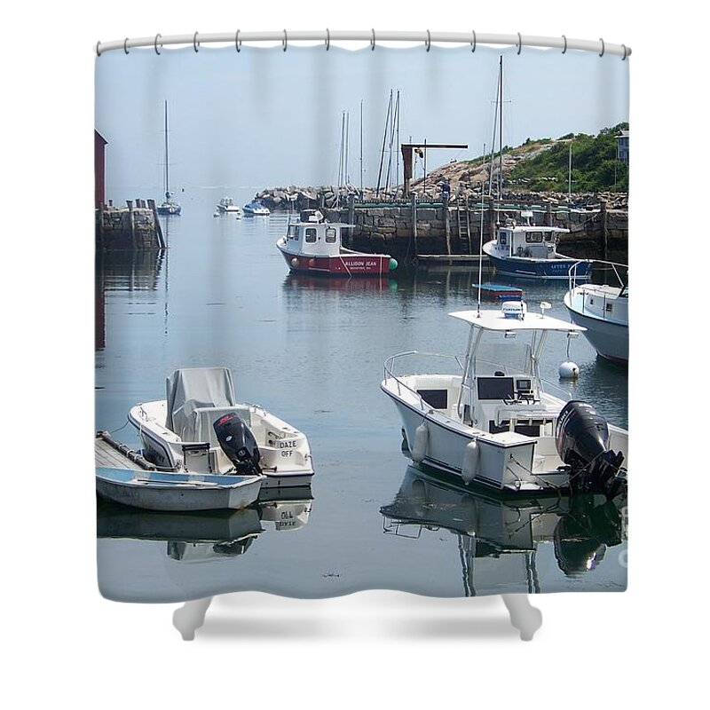Boating Community Shower Curtain featuring the photograph Massachusetts Boating Community by Eunice Miller