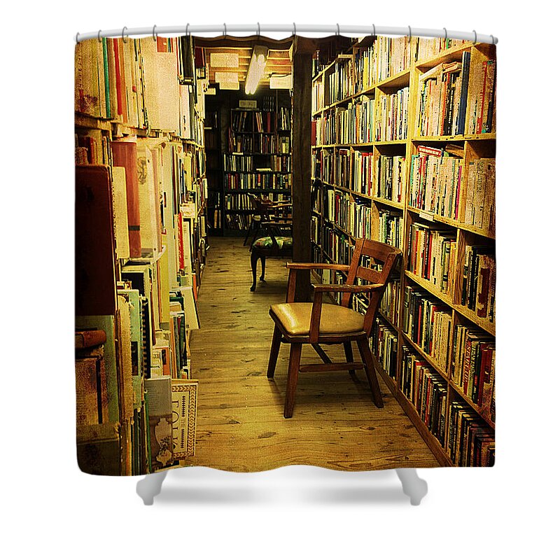 Books Shower Curtain featuring the photograph Bookworm Hideaway by Richard Reeve