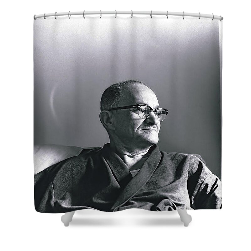 Man Shower Curtain featuring the photograph Bop's Halo by Rory Siegel