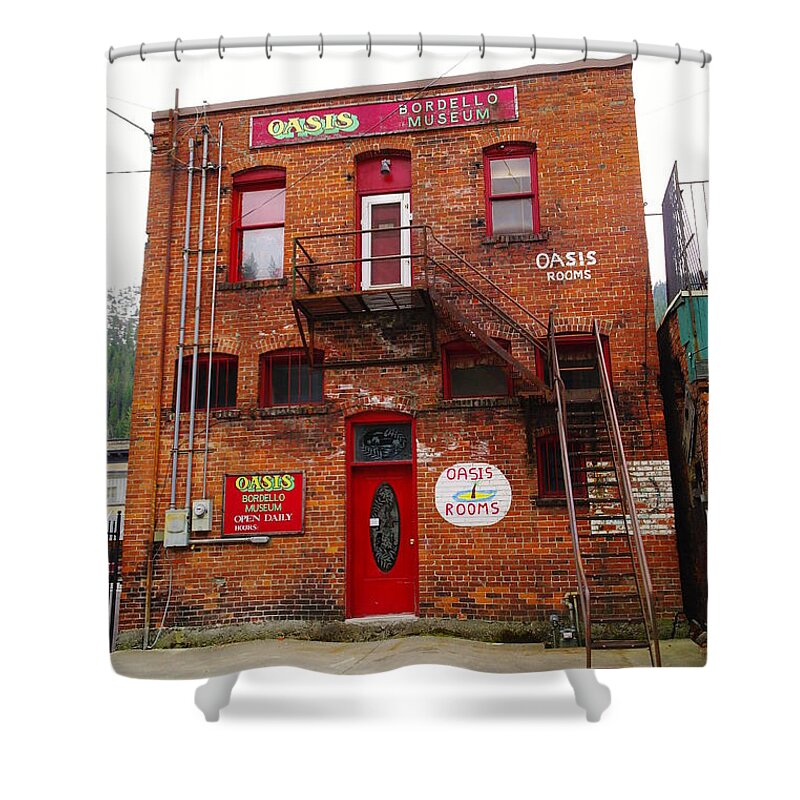 Bordellos Shower Curtain featuring the photograph Bordello Museum In Wallace Idaho by Jeff Swan