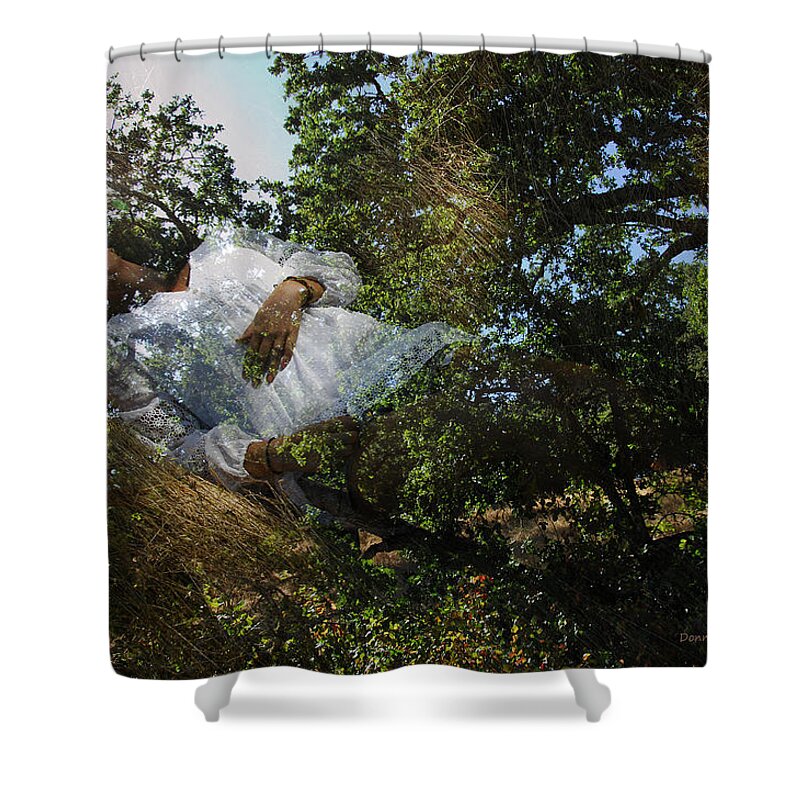 Forest Shower Curtain featuring the photograph Born Of Sunshine by Donna Blackhall