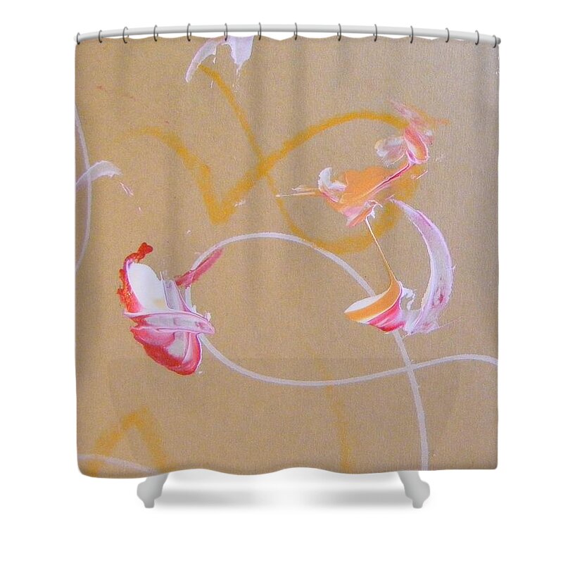 A Flower Or Two Shower Curtain featuring the painting Bouquet 5 by Nancy Kane Chapman