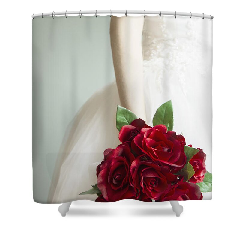 Caucasian Shower Curtain featuring the photograph Bouquet of Roses by Margie Hurwich
