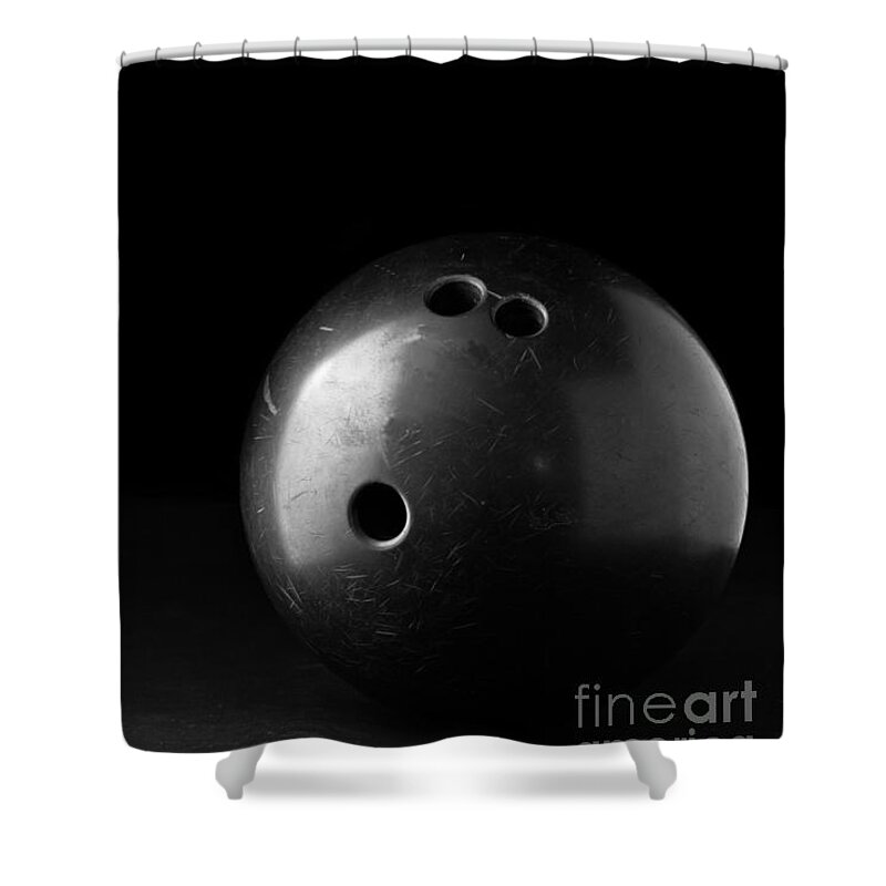 Bowl Shower Curtain featuring the photograph Bowling Ball by Edward Fielding