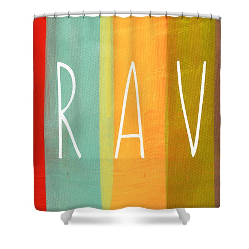 Brave Shower Curtain featuring the painting Brave by Linda Woods