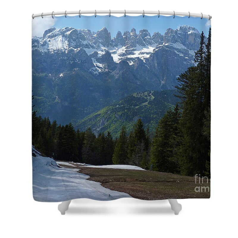 Brenta Shower Curtain featuring the photograph Brenta Dolomites - Italy by Phil Banks