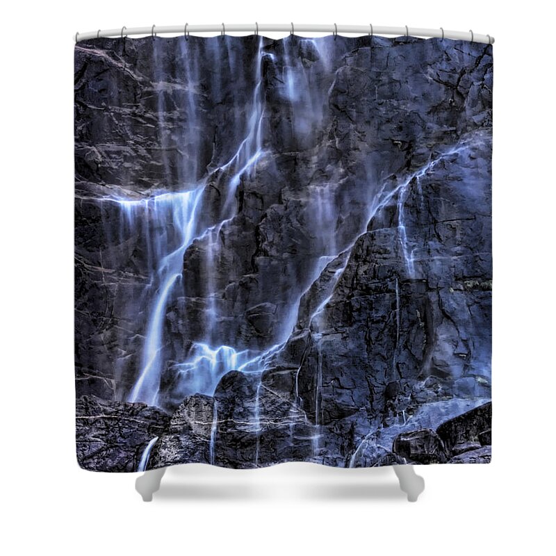 Bridalveil Fall Shower Curtain featuring the photograph Bridalveil Fall by Beth Sargent