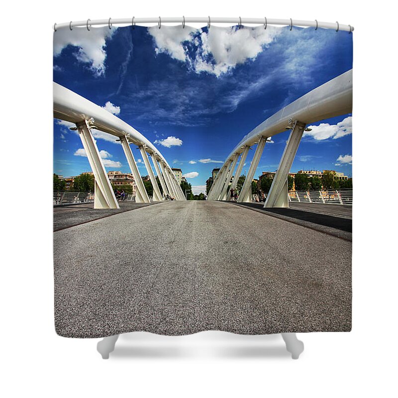 Bridge Shower Curtain featuring the photograph Bridge Arch by Stefano Senise