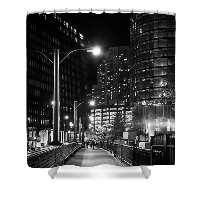 Chicago Shower Curtain featuring the photograph Long Walk Home by Melinda Ledsome