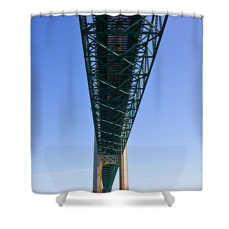 Bridge Shower Curtain featuring the photograph Bridge To The Sky by Christie Kowalski