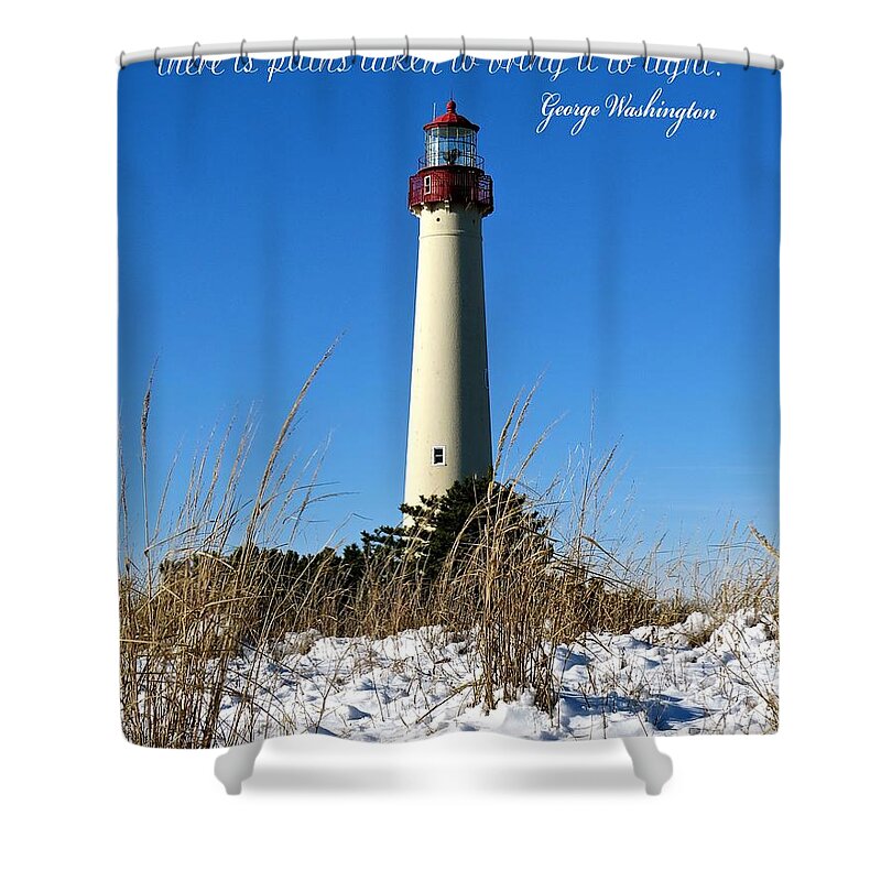 Cape May Lighthouse Shower Curtain featuring the photograph Bring Truth to Light by Nancy Patterson