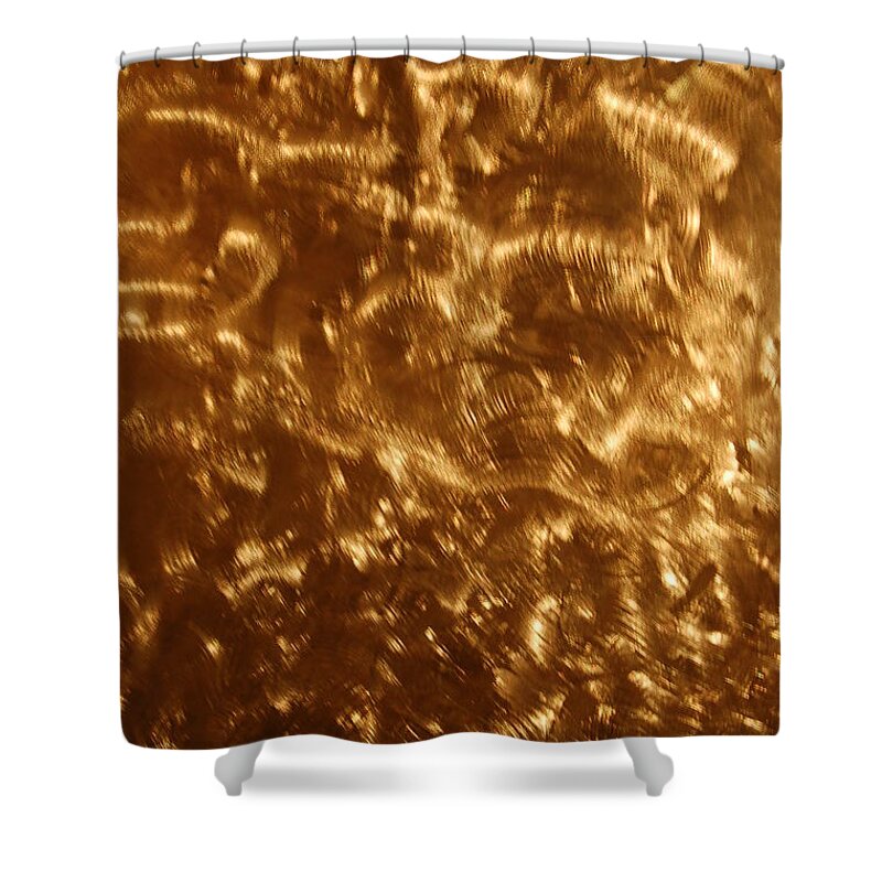 Linda Brody Shower Curtain featuring the photograph Brushed Metal Glow by Linda Brody