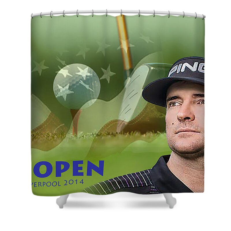 Golf Shower Curtain featuring the photograph Bubba Watson by Spikey Mouse Photography