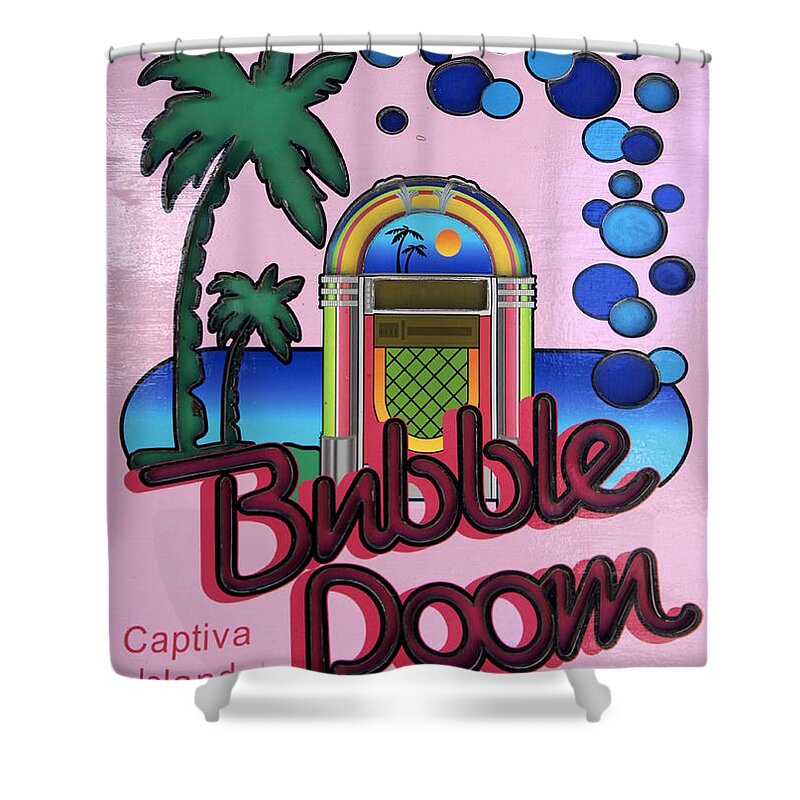 Bubble Room Restaurant Shower Curtain featuring the photograph Bubble Room 2 by Laurie Perry