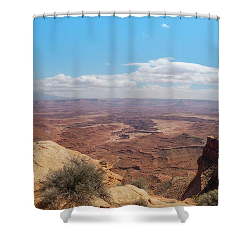 Scenics Shower Curtain featuring the photograph Buck Canyon, Canyonlands, Moab, Utah by Fotomonkee