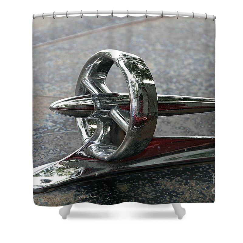 Automobile Shower Curtain featuring the photograph Buick Hood Ornament by Susan Herber
