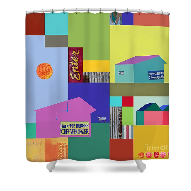 Burger Joint Shower Curtain featuring the photograph Burger joint #3 by Elena Nosyreva