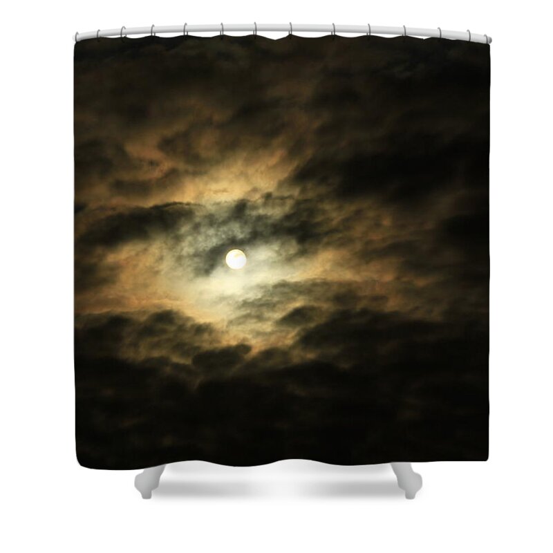 Clouds Shower Curtain featuring the photograph Burning Through by Deborah Crew-Johnson