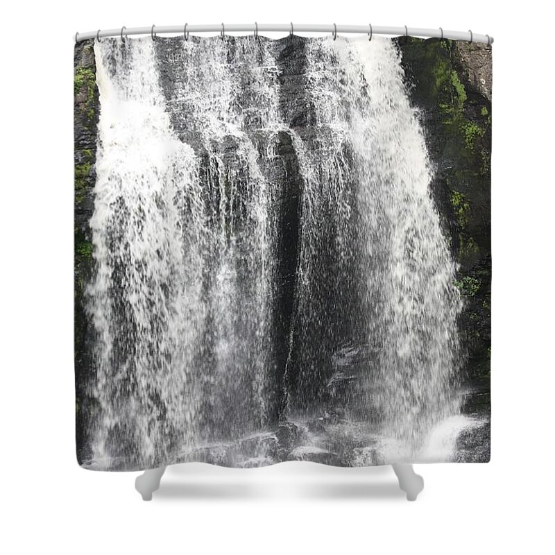 Bushkill Waterfalls Shower Curtain featuring the photograph Bushkill Waterfalls by John Telfer