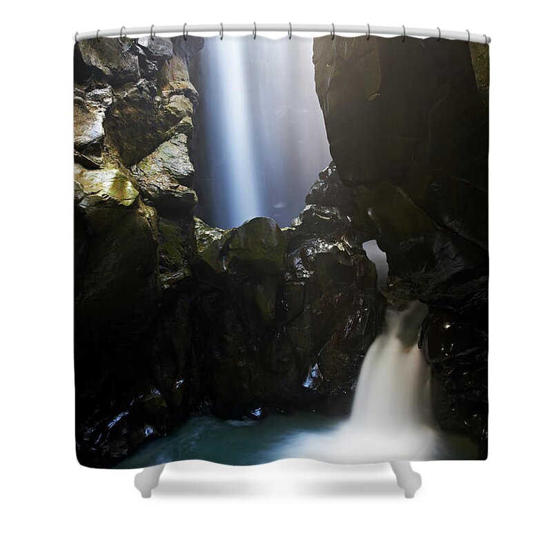 European Alps Shower Curtain featuring the photograph Busserailles Gorge by Tanukiphoto
