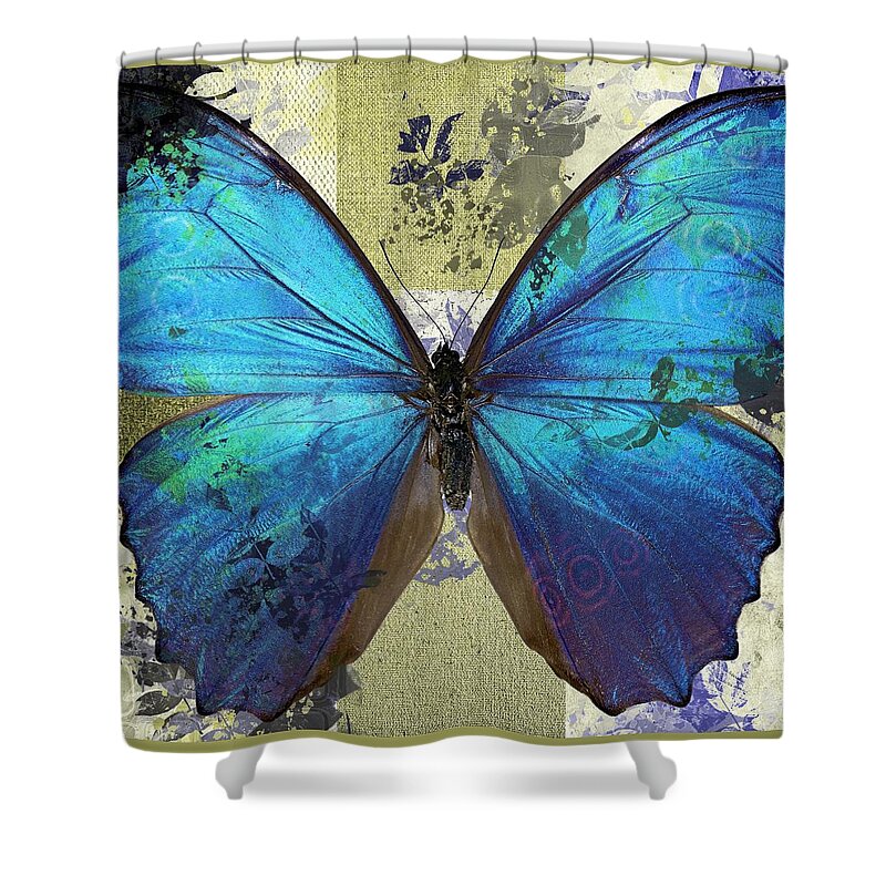 Butterfly Shower Curtain featuring the digital art Butterfly Art - s01bfr02 by Variance Collections