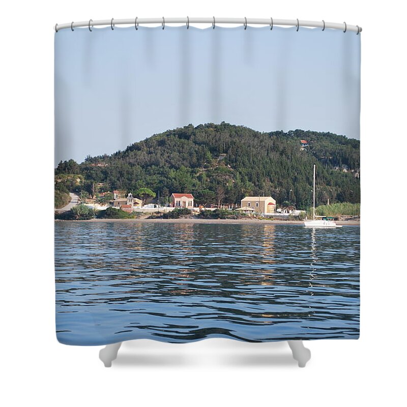 By The Sea Shower Curtain featuring the photograph By the sea by George Katechis