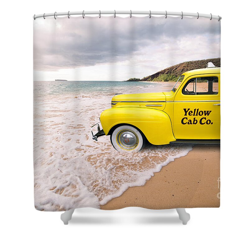 Hawaii Shower Curtain featuring the photograph Cab Fare to Maui by Edward Fielding